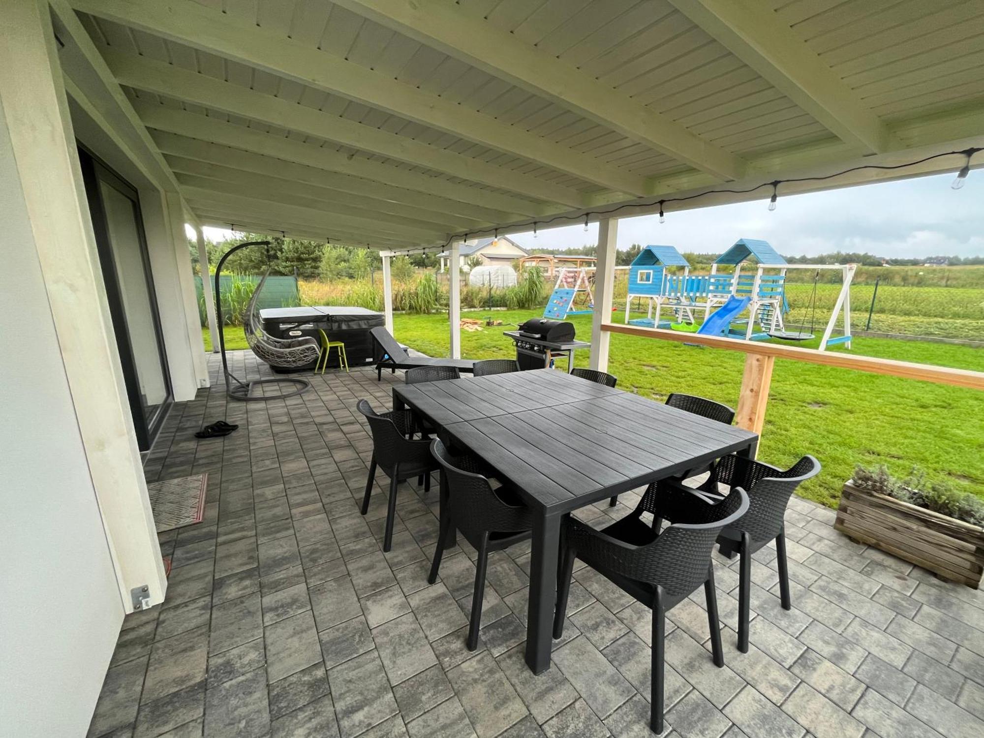 Dom Nad Morzem Z Jacuzzi 10 Osob Morze Przygod Villa Mieroszyno Exteriör bild